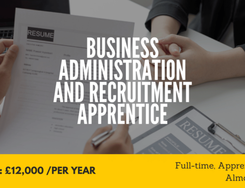 Business Administration and Recruitment Apprentice – Almondsbury